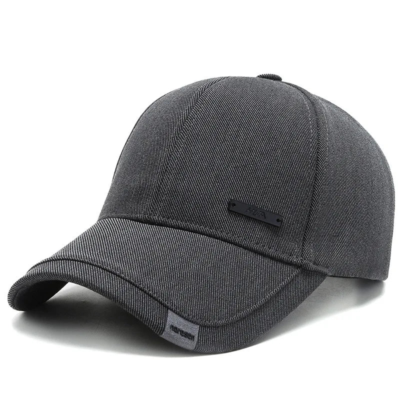 Casquette de baseball en coton pour hommes — snapback réglable, trucker, chapeau de papa