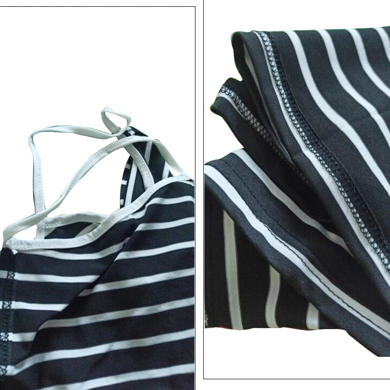 Peignoir de plage rayé pour femmes, serviette de bain ronde, vêtements à bretelles, robe de plage, vacances, natation