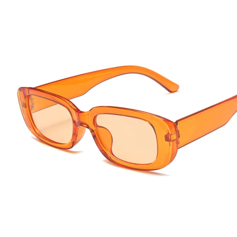 Lunettes de soleil carrées pour femmes — voyage, petit rectangle, mode, rétro, 2021
