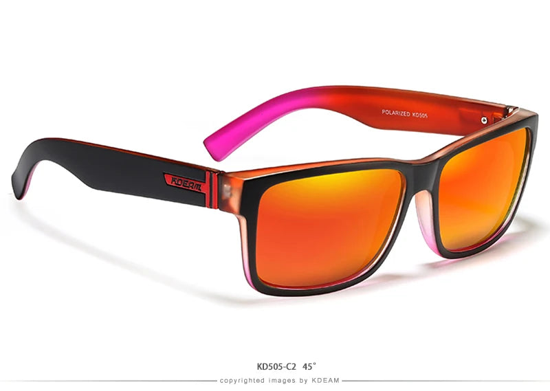 Lunettes de soleil sport polarisées — couleurs choquantes, conduite extérieur, photochromiques, avec boîte
