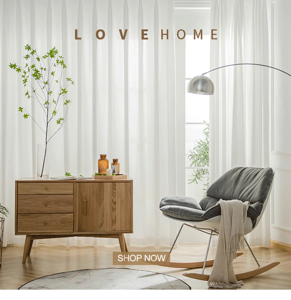 Cortinas de tul blanco transparente para ventana, visillos de estilo moderno para salón, dormitorio, cocina, hechas a medida
