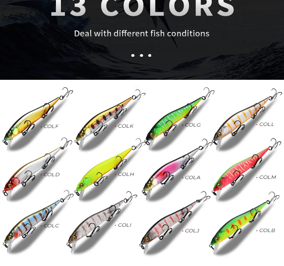 BEARKING 9.8 cm 10g SP plongée 2.1 m professionnel vairon Wobbler leurres de pêche qualité jerkbaits appât artificiel prédateur s'attaque