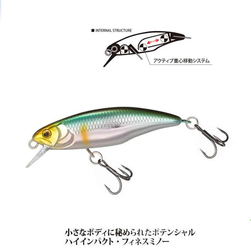 Japon modèle chaud coulant méné leurres de pêche 52mm 4.5g Jerkbait bar brochet Carkbait Wobblers nageur appât dur professionnel