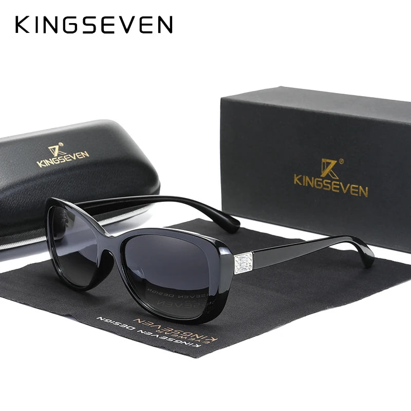 KINGSEVEN Young Style Women's Sunglasses Gradient Polarized Lens Luxury Design Elegant Ladies Sunglasses for Women