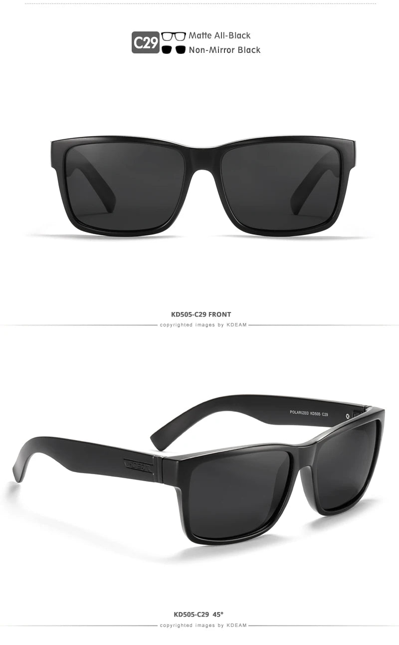 Lunettes de soleil sport polarisées — couleurs choquantes, conduite extérieur, photochromiques, avec boîte