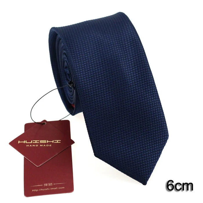 HUISHI Dark Blue Document Necktie for Men, 8 Styles, 8cm, 6cm, Waterproof, Jacquard, 03/Wear, Craings.com, Wedding Party