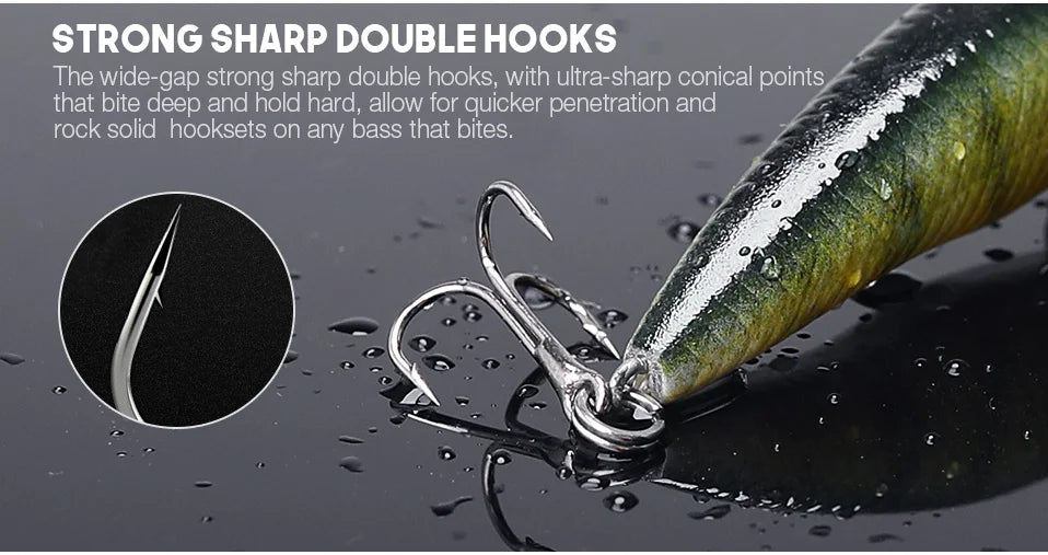 VTAVTA 5 pièces 5 cm 7 cm 9 cm Kit de leurre de pêche bionique appâts méné ensemble flottant manivelle Wobblers pour brochet attirail Kit d'appâts artificiels