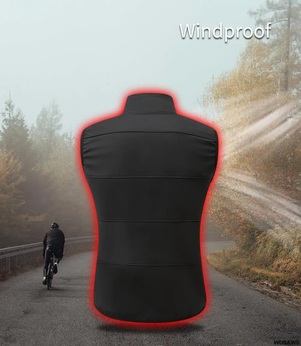 Gilet de cyclisme hiver thermique polaire sans manches — chaud, automne, vélo