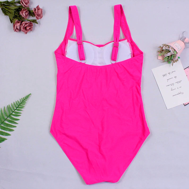 Maillot de bain une pièce Sexy pour femmes, Push Up, grande taille, contrôle du ventre, Monokini, vêtements de plage, Vintage, 2024