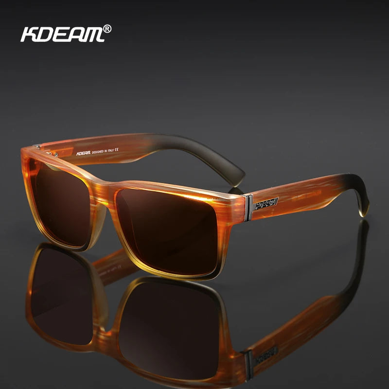 Lunettes de soleil sport polarisées — couleurs choquantes, conduite extérieur, photochromiques, avec boîte