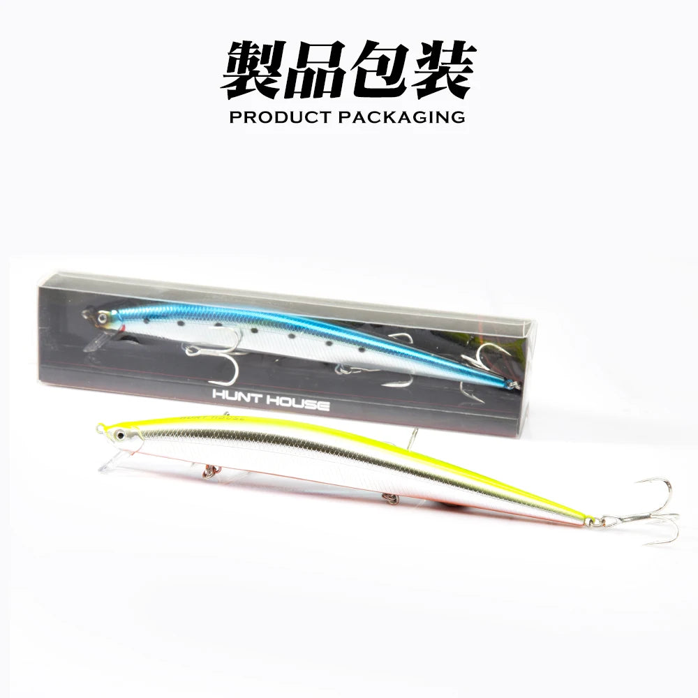 Leurre de Pêche Hunthouse Tide Vairon 175mm 31g — Bar, Brochet & Jerkbait
