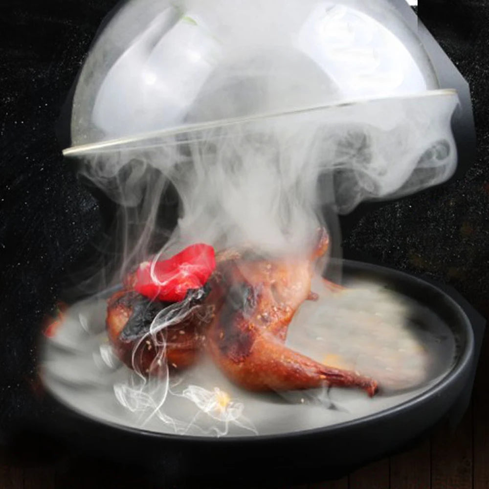 Campana extractora de cocina molecular, tapa de calidad alimentaria, cúpula para pistola ahumadora, accesorio de infusor de humo, para pastel, bistec, plato de cocina