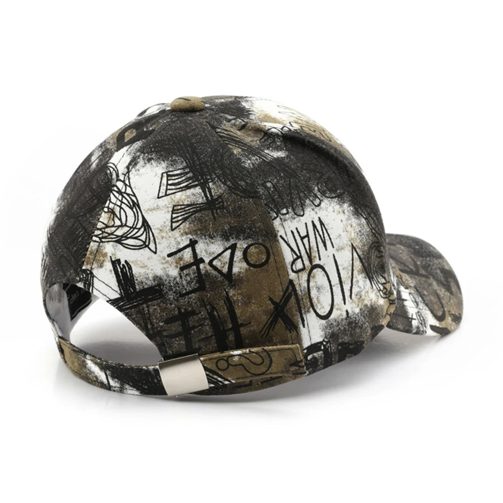 FS Black Red Graffiti Baseball Caps for Men Luxury Brand Women Hat Snapback Hip Hop Cap Street Trucker Hats Casquettes Men