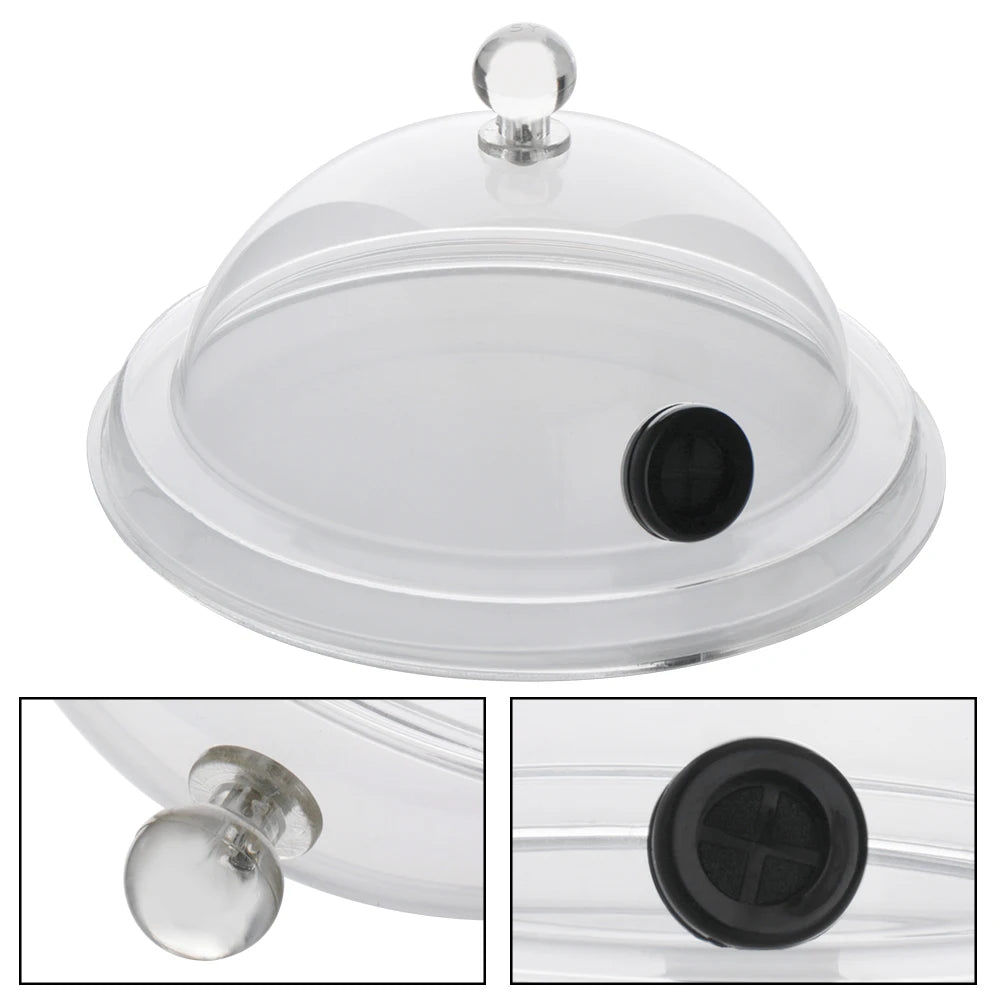 Campana extractora de cocina molecular, tapa de calidad alimentaria, cúpula para pistola ahumadora, accesorio de infusor de humo, para pastel, bistec, plato de cocina