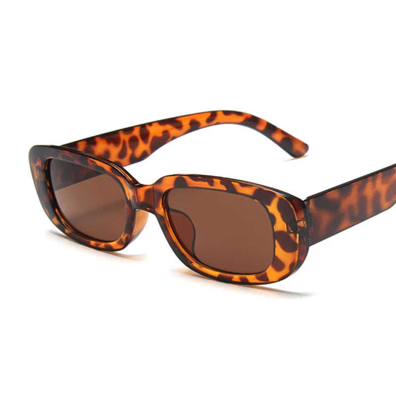 Lunettes de soleil carrées pour femmes — voyage, petit rectangle, mode, rétro, 2021