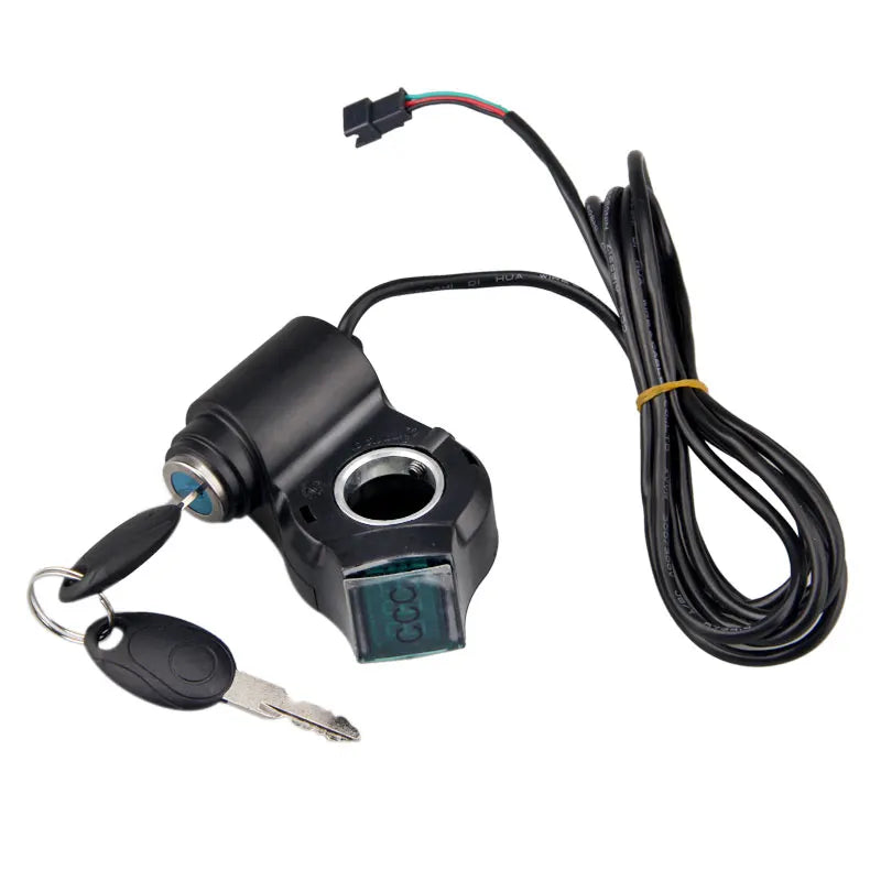 Electric Bike Thumb Throttle Voltmeter, Battery Voltage Digital Switch, Power Key Lock, E-bike Accessories