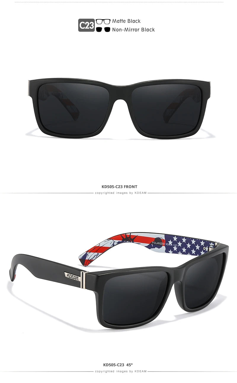 Lunettes de soleil sport polarisées — couleurs choquantes, conduite extérieur, photochromiques, avec boîte