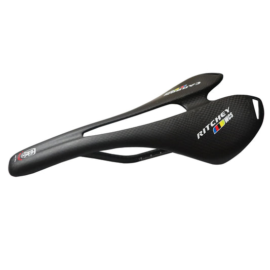 Selle Entièrement Carbone VTT Route Vague — Ultra-Légère Siège Course Homme Cyclisme