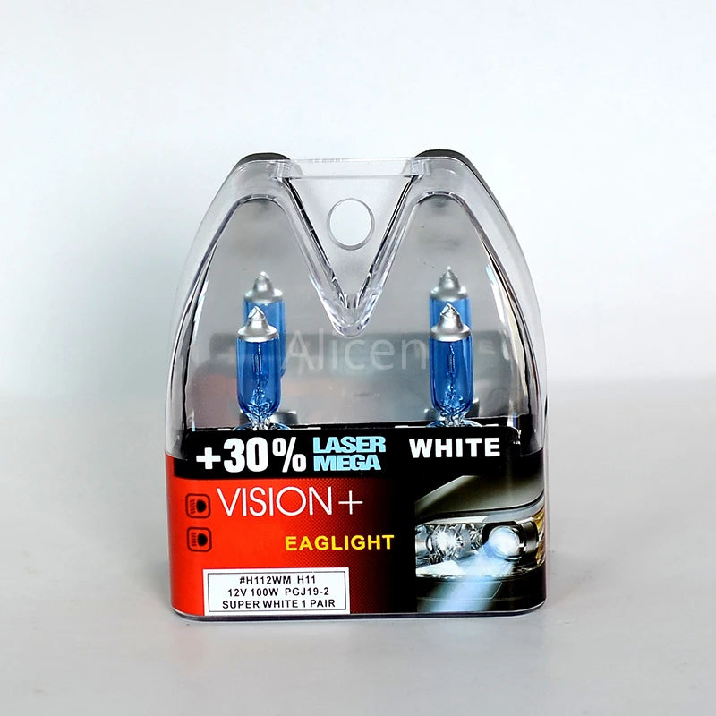 Ampoules H7 100W Super Blanches 12V — +30% Luminosité Phare Rallye Hi/Lo