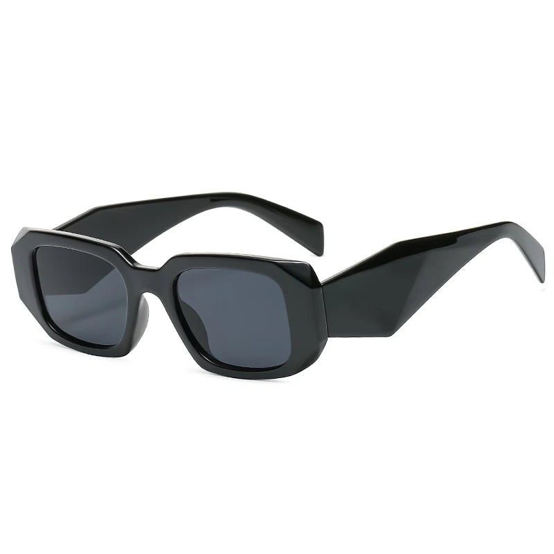 Lunettes de soleil femme carrées — vintage, voyage, petit rectangle, mode, rétro