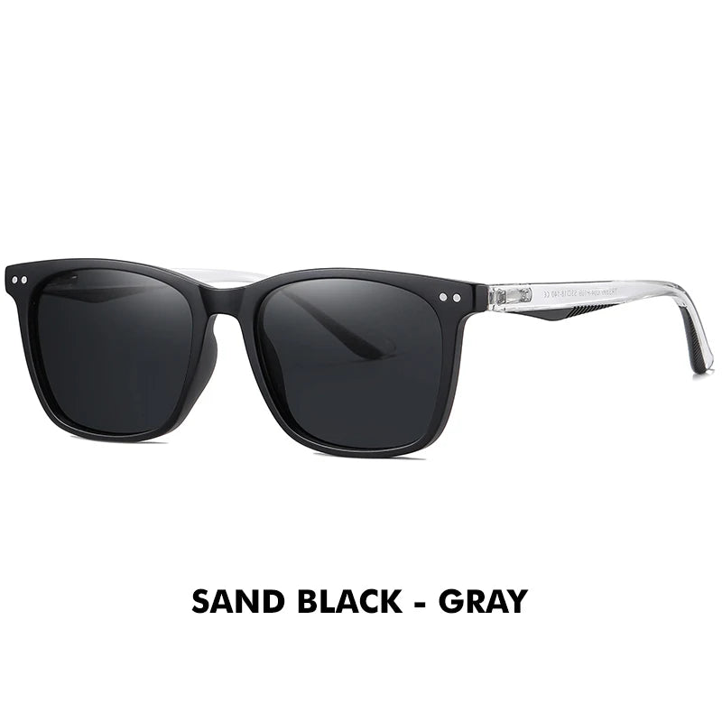 New Trend Square Sunglasses Polarized Sunglasses Men Women Retro Brown Ocean Blue Lens Anti-Glare UV400 Women's Sunglasses
