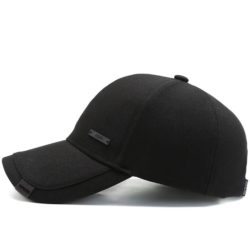 Casquette de baseball en coton pour hommes — snapback réglable, trucker, chapeau de papa