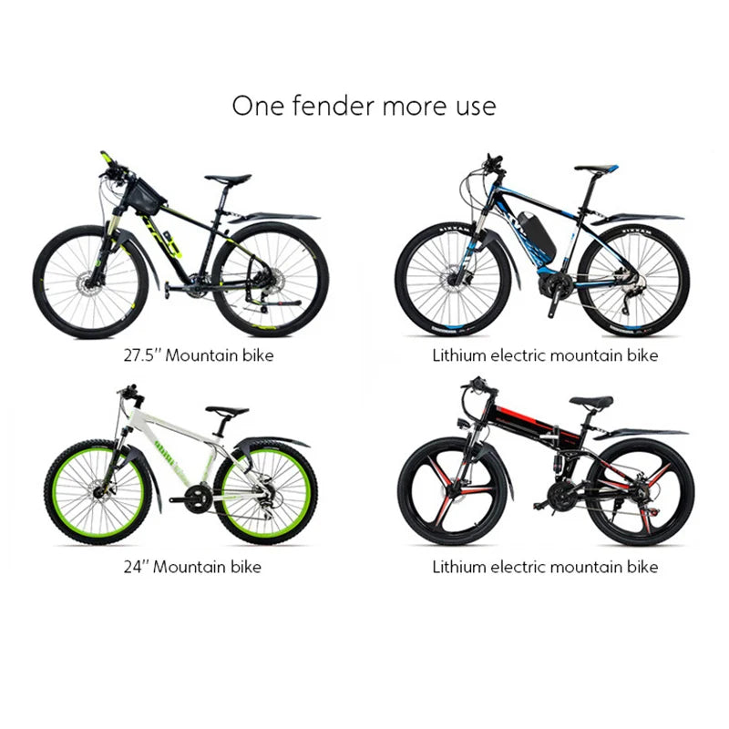 RBRL 24 26 27.5 29 inch MTB Mudguard Bicycle Mudguard MTB Front Rear Fender Quick Release Cycling Mudguard MTB Accessories
