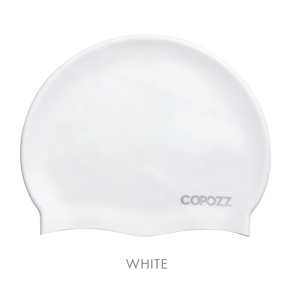 Copozz hommes élastique chapeau de natation grande taille vêtements de natation professionnel adultes imperméable chapeau de natation Silicone bonnets de natation