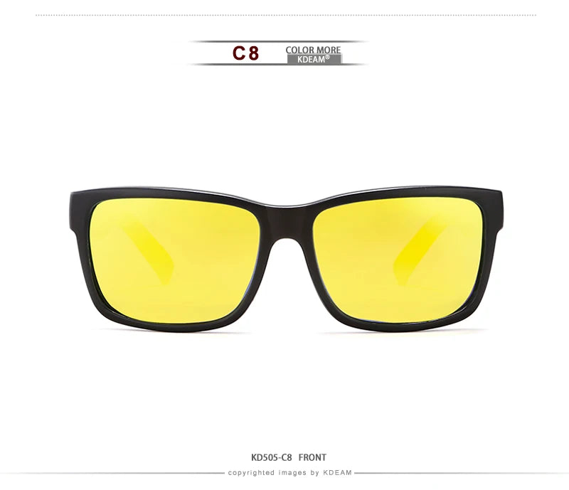 Lunettes de soleil sport polarisées — couleurs choquantes, conduite extérieur, photochromiques, avec boîte