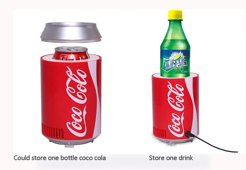 Mini refrigerador portátil, enfriador y calentador, para bebidas, enfriador/calentador, pequeño refrigerador móvil, refrigerador