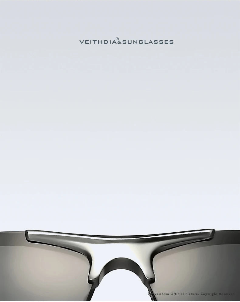 Lunettes de soleil homme aluminium magnésium polarisées UV400 — revêtement miroir, extérieur
