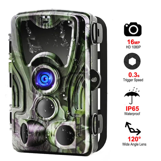 Caméra de chasse sans fil HC801A 20MP 1080P avec vision nocturne, étanche IP65, vitesse de déclenchement de 0,3s, pour la surveillance de la faune et les pièges photo