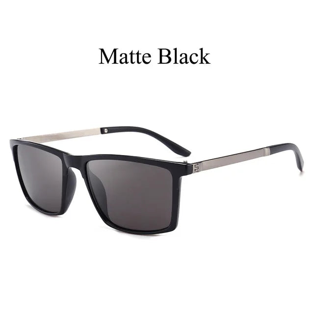 Psacss Men's Polarized Square Sunglasses, Driving Sun Glasses, Premium, Retro, UV400