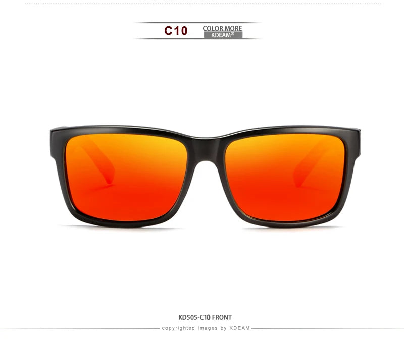 Lunettes de soleil sport polarisées — couleurs choquantes, conduite extérieur, photochromiques, avec boîte