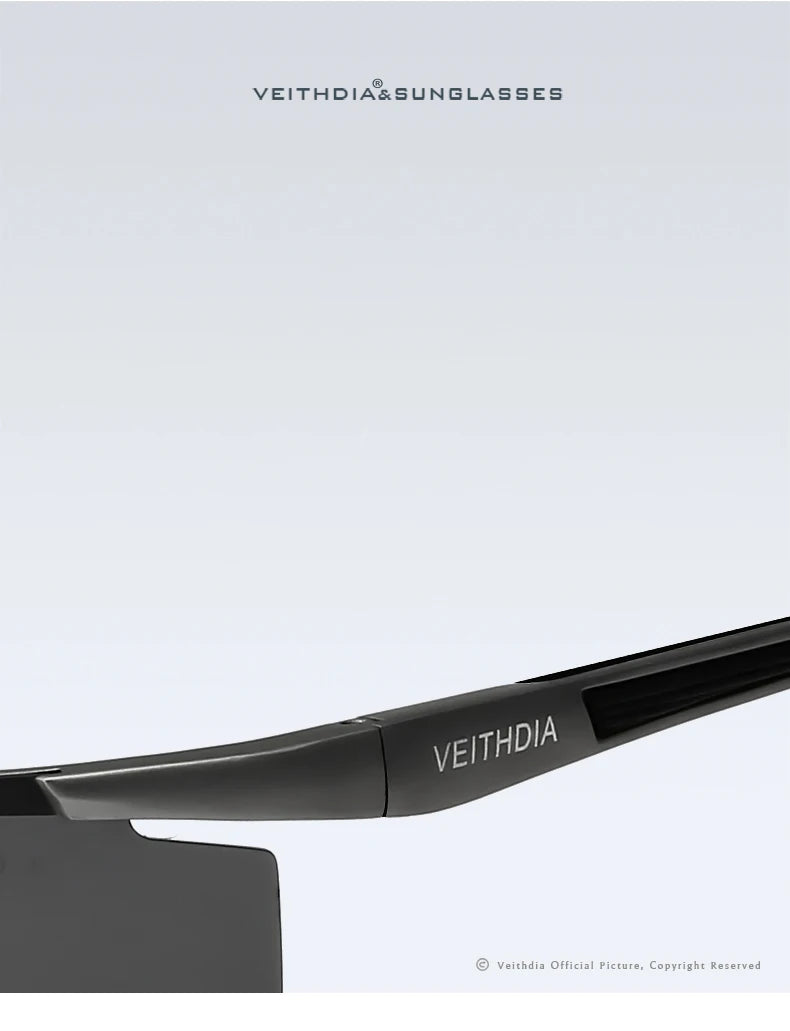 Lunettes de soleil homme aluminium magnésium polarisées UV400 — revêtement miroir, extérieur
