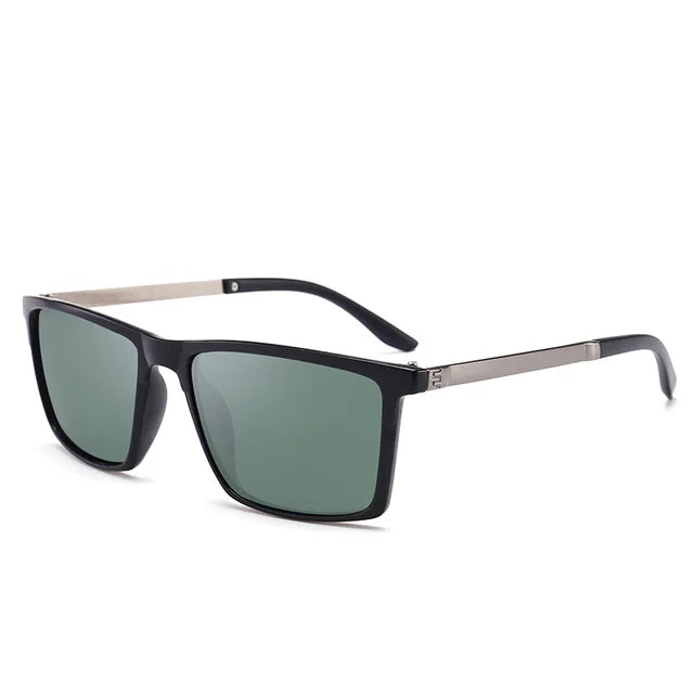 Psacss Men's Polarized Square Sunglasses, Driving Sun Glasses, Premium, Retro, UV400