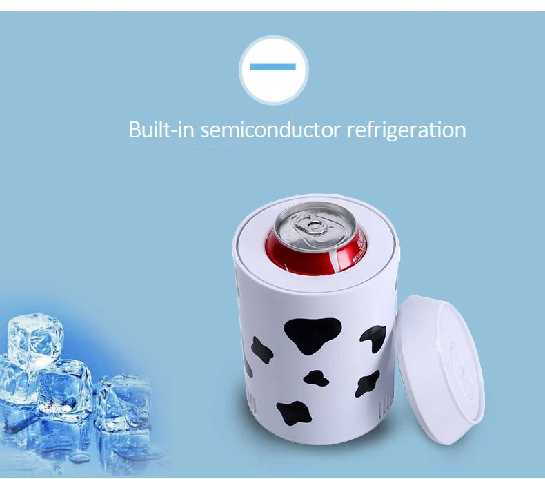 Mini refrigerador portátil, enfriador y calentador, para bebidas, enfriador/calentador, pequeño refrigerador móvil, refrigerador