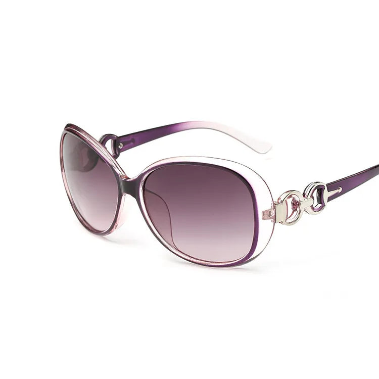 Lunettes de soleil rondes vintage pour femmes — monture en métal, été