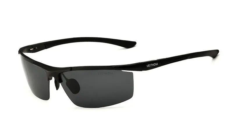 Lunettes de soleil homme aluminium magnésium polarisées UV400 — revêtement miroir, extérieur