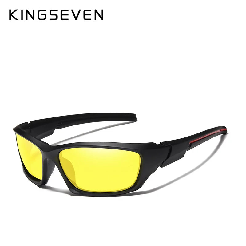 Lunettes de soleil homme polarisées TR90 — vision nocturne, miroir, UV400, 2024