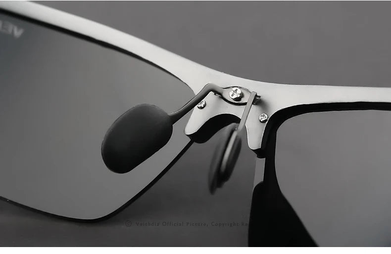 Lunettes de soleil homme aluminium magnésium polarisées UV400 — revêtement miroir, extérieur