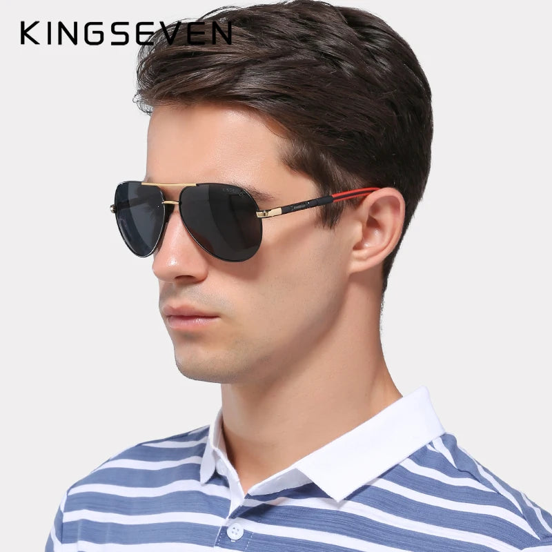 Lunettes de soleil homme vintage aluminium polarisées — classique, revêtement miroir, conduite