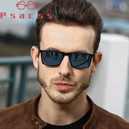 Lunettes de soleil polarisées carrées pour hommes — conduite, rétro, qualité supérieure, UV400