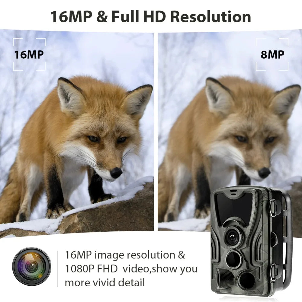 Caméra de chasse sans fil HC801A 20MP 1080P avec vision nocturne, étanche IP65, vitesse de déclenchement de 0,3s, pour la surveillance de la faune et les pièges photo