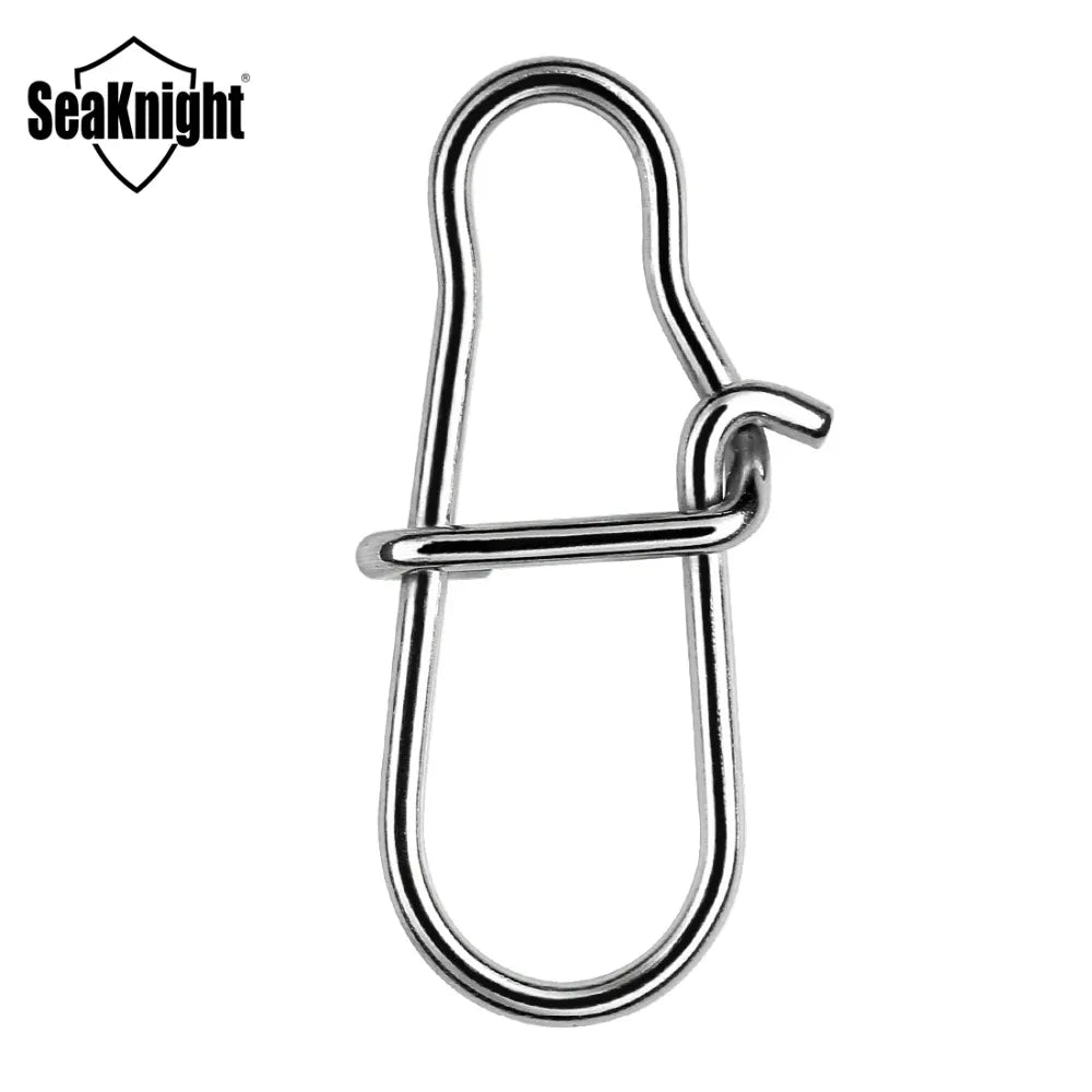 Connecteurs de Pêche SeaKnight 50 Pièces — Émerillons Inox & Mousquetons