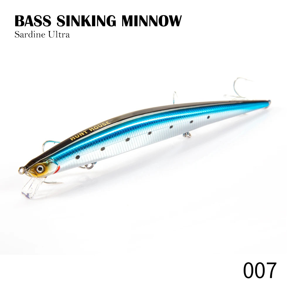 Leurre de Pêche Hunthouse Tide Vairon 175mm 31g — Bar, Brochet & Jerkbait