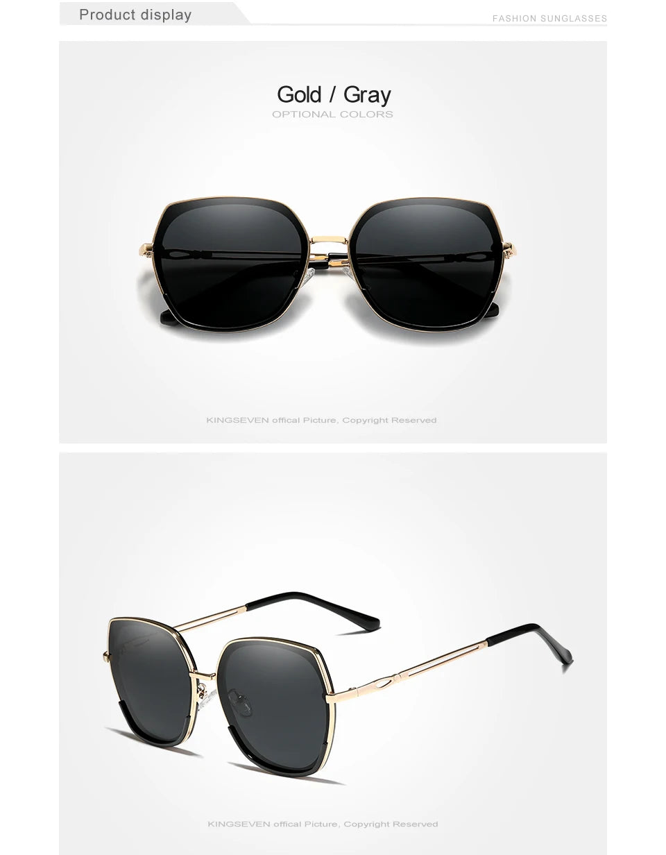 Lunettes de soleil femme style jeune polarisées dégradées — design élégant