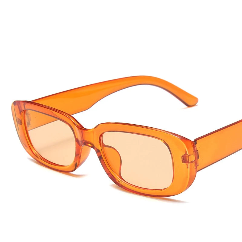 Lunettes de soleil carrées rétro vintage — petites, rectangulaires, voyage, femme