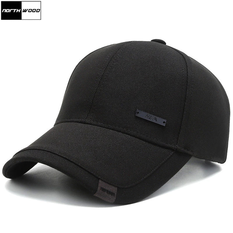 Casquette de baseball en coton pour hommes — snapback réglable, trucker, chapeau de papa
