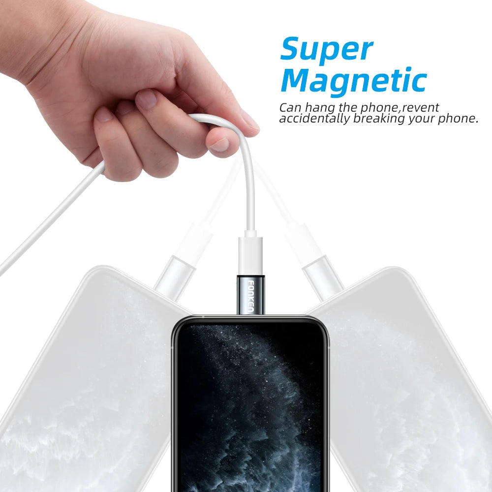 Connecteur Magnétique Adaptateur Téléphone — Micro USB Aimant Type C Android